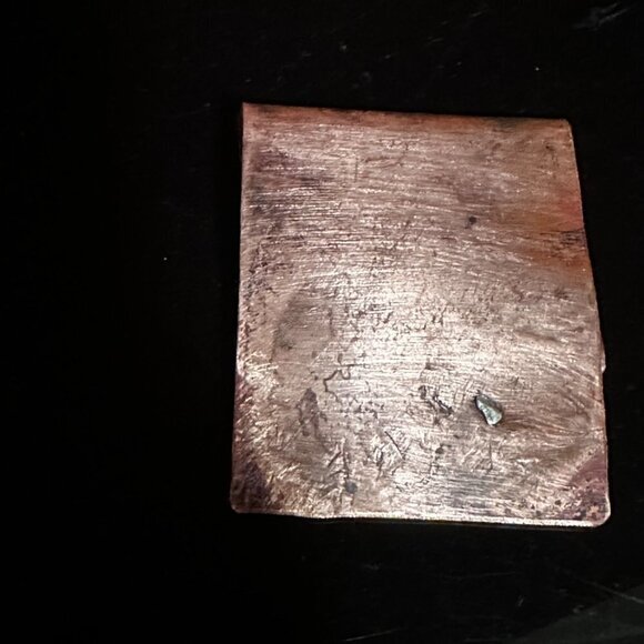 Rustic Money Clip Copper Sterling Silver 925 Gift Brutalist Southwestern Man - Picture 8 of 8